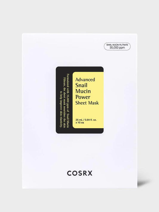 COSRX Snail Mucin Sheet Mask Hydrating Repair Mask UK | Glass Skin Treatment