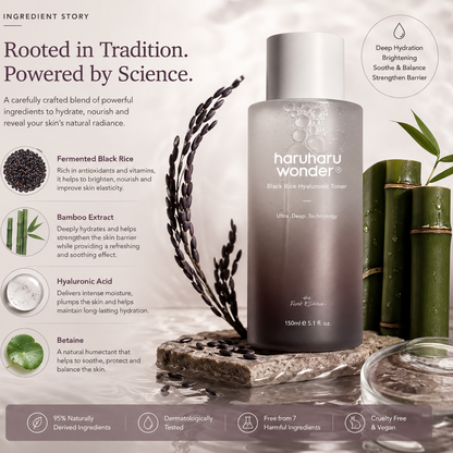 Haruharu Wonder Black Rice Hyaluronic Toner · 150ml