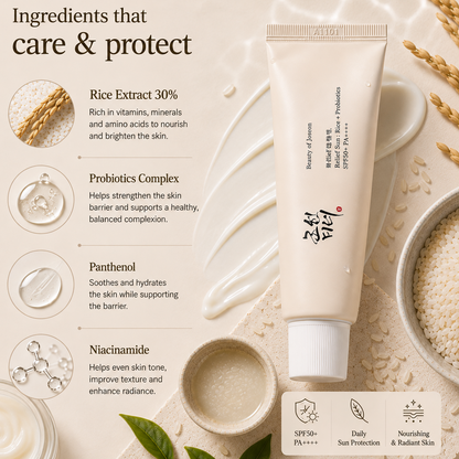 Beauty of Joseon Relief Sun SPF50+ PA++++ Rice + Probiotics · 50ml