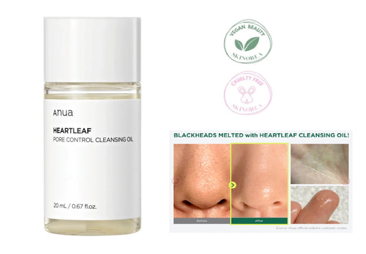 ANUA Heartleaf Cleansing Oil 20ml UK | Gentle Makeup Remover Korean Skincare