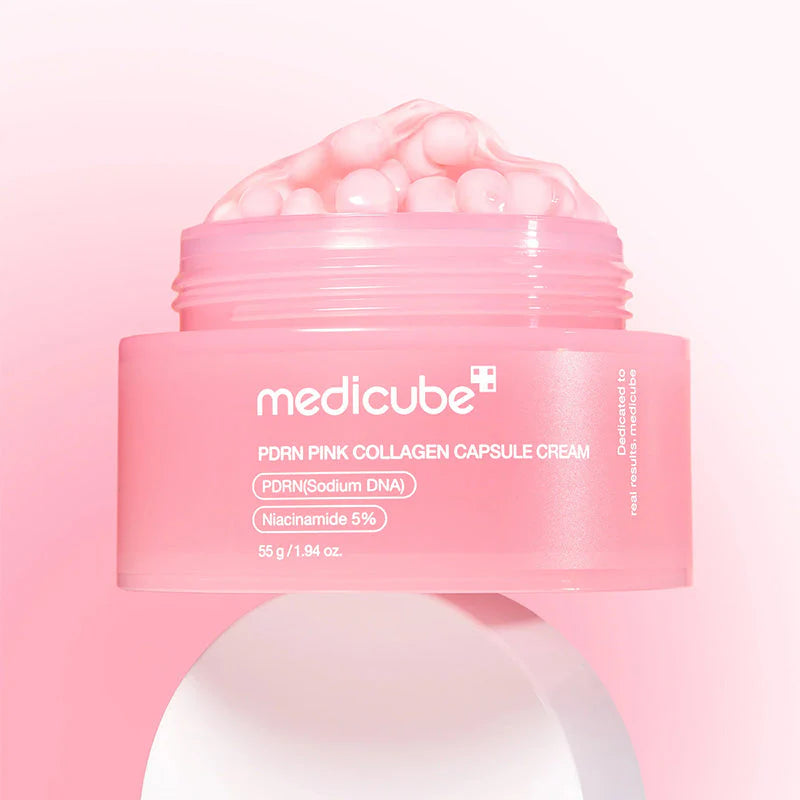 Medicube PDRN Pink Collagen Cream 55g UK | Skin Firming Anti-Ageing Moisturiser