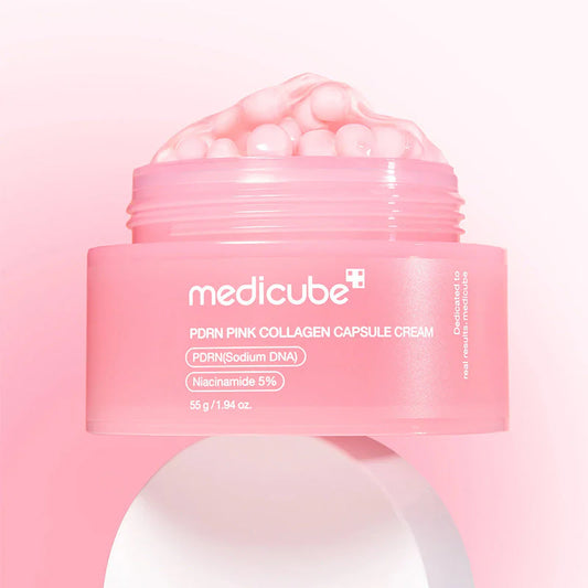 Medicube PDRN Pink Collagen Cream 55g UK | Skin Firming Anti-Ageing Moisturiser